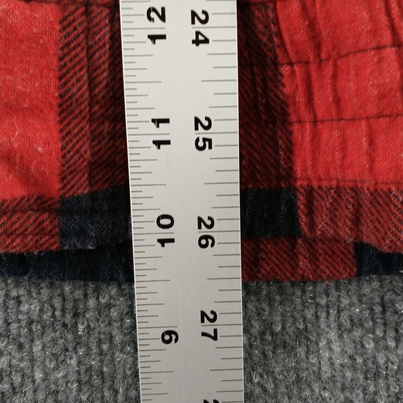 Branded Lion Men's Full Zip Vest Red Large Sleeveless Plaid Front Pocket Vintage - Picture 12 of 13